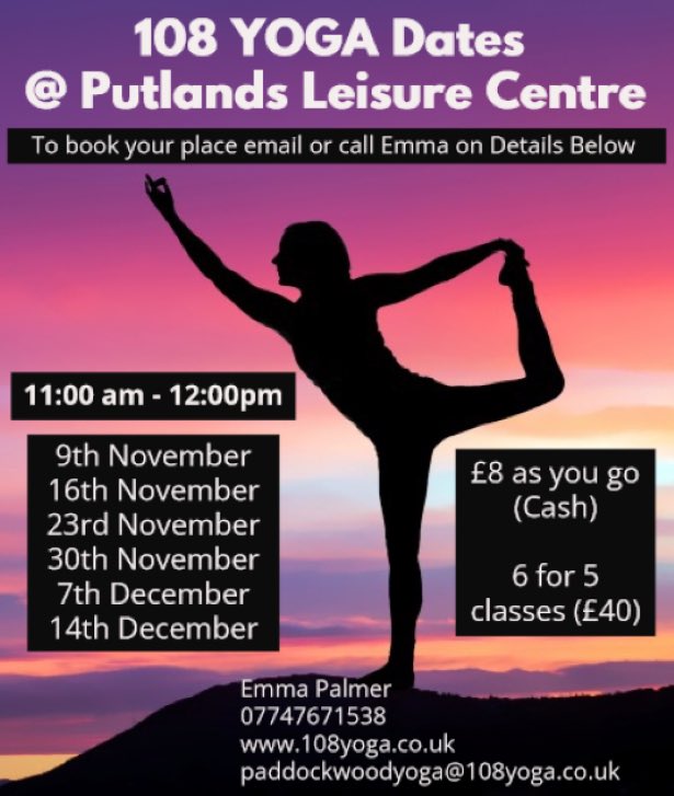 Up Coming Events @ Putlands Leisure Centre!