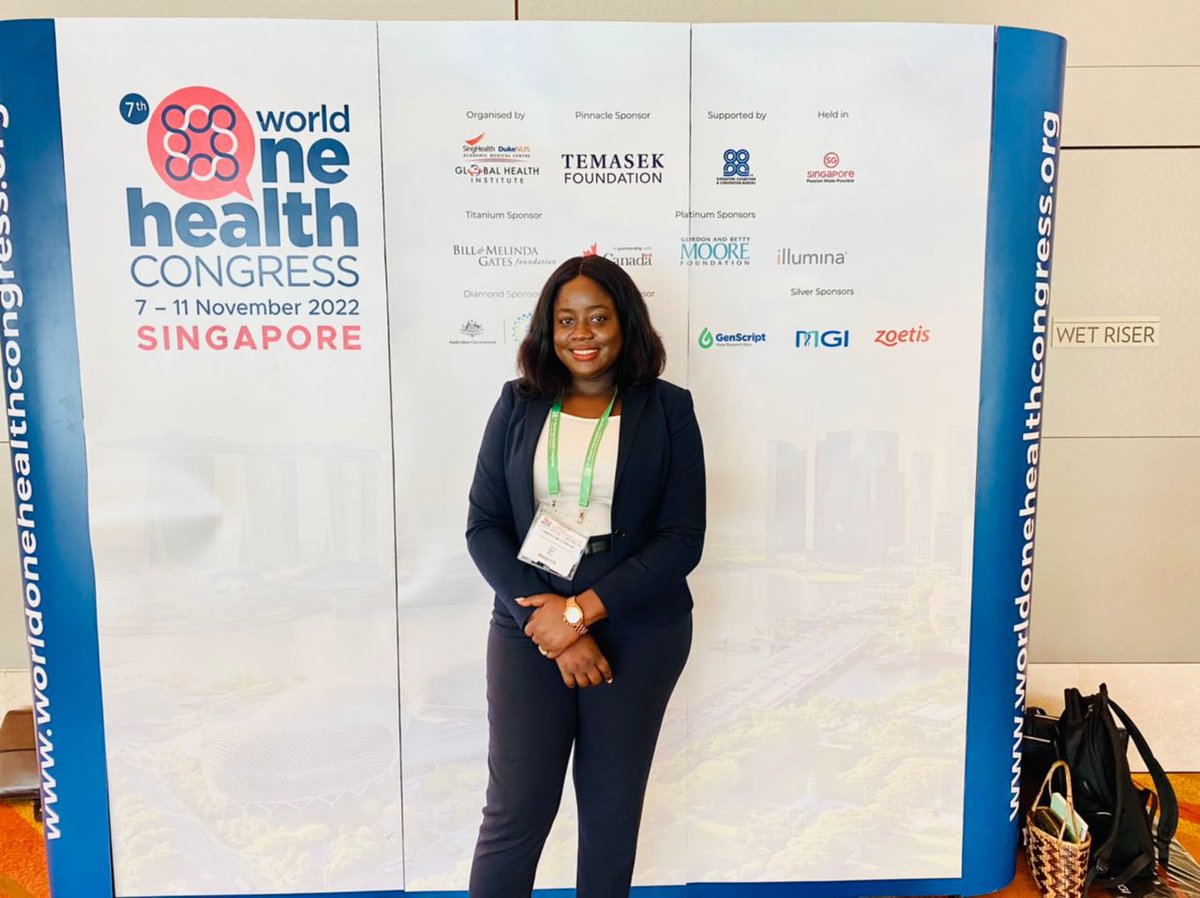 ChinenyeOfoegb1's tweet photo. Last week @ the #WorldOneHealthCongress in Singapore, I made an oral presentation on “Monkeypox- A descriptive analysis of outbreaks in Nigeria 2017-2022”.
I had an amazing time networking with colleagues with similar research interests in the global health space. #OneHealth https://t.co/B1zfuAAiwe