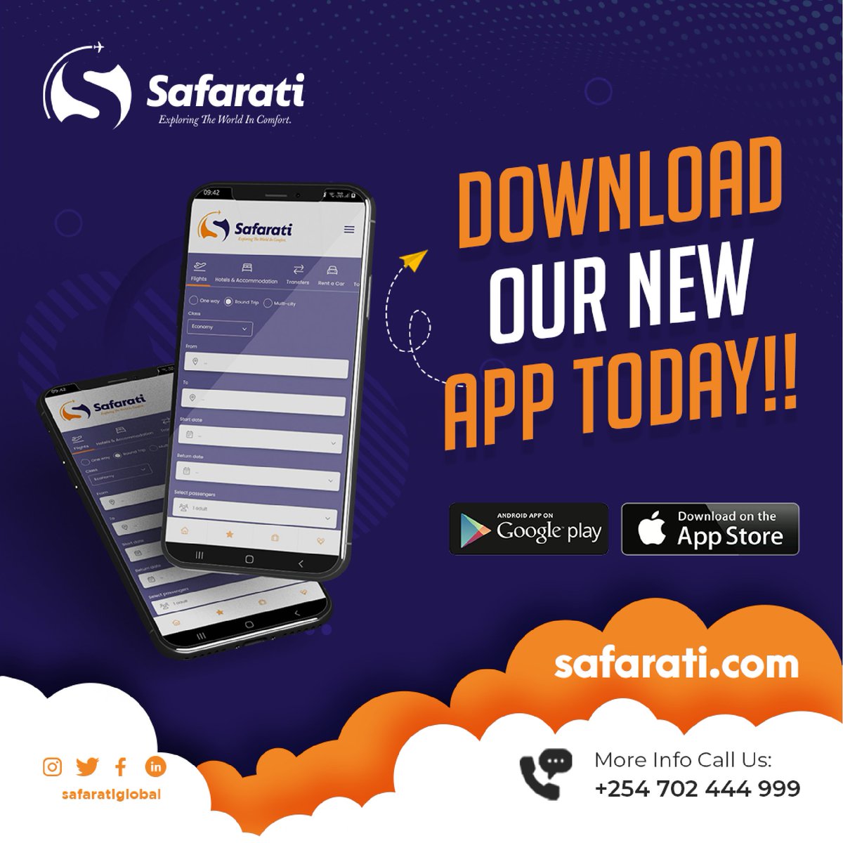 Download the Safarati App today on your Android and iOS now and enjoy the convenience of booking on the go.
#Safarati#bookingmadeeasy#traveldeals#vacation#beach#destination#luxurytravel