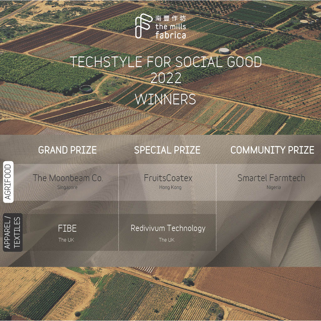 The wait is over! The annual competition “Techstyle For Social Good” has concluded with 6 winners (out of 250 submissions), from #HongKong, #Singapore, the #UK and #Nigeria. Visit themillsfabrica.com/innovative_ini… to learn more.