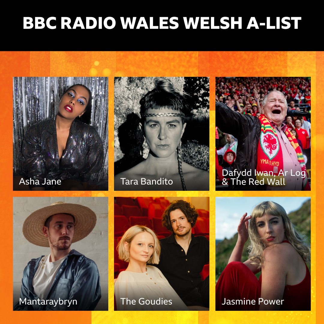 Horizons / Gorwelion (@horizonscymru) on Twitter photo This week, on the <a href="/BBCRadioWales/">BBC Radio Wales</a> Welsh A-List you can hear…! 📡
💥 <a href="/TheAshaJane/">Asha Jane</a>
💥<a href="/TaraBandito/">Tara B</a>
💥 Daffyd Iwan, Ar Log & The Red Wall
💥 <a href="/thegoudies/">The Goudies</a>
💥 <a href="/JasziePower/">Jasmine Power</a>
💥 <a href="/MantaRayBryn/">MantaRayBryn</a>
Also on @bbcsounds🏴 This week, on the <a href="/BBCRadioWales/">BBC Radio Wales</a> Welsh A-List you can hear…! 📡
💥 <a href="/TheAshaJane/">Asha Jane</a>
💥<a href="/TaraBandito/">Tara B</a>
💥 Daffyd Iwan, Ar Log & The Red Wall
💥 <a href="/thegoudies/">The Goudies</a>
💥 <a href="/JasziePower/">Jasmine Power</a>
💥 <a href="/MantaRayBryn/">MantaRayBryn</a>
Also on @bbcsounds🏴