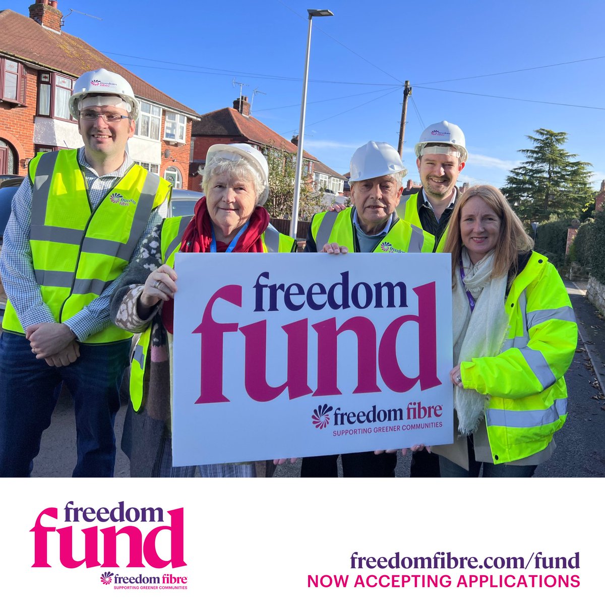 It was a pleasure to be joined by Shropshire councillors @DC4NS and @RobGittins4Ches last week to help launch the Freedom Fund! 

Community groups in the eligible areas of Irlam, Culcheth, Weaverham, and Whitchurch, can still submit their applications to freedomfibre.com/fund