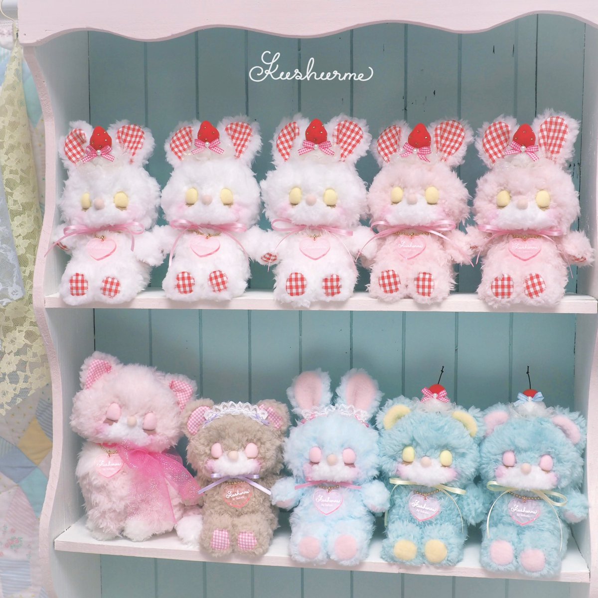 デザフェスに持っていく ぬいぐるみたち⸝⋆ 今回のぬいぐるみは全て