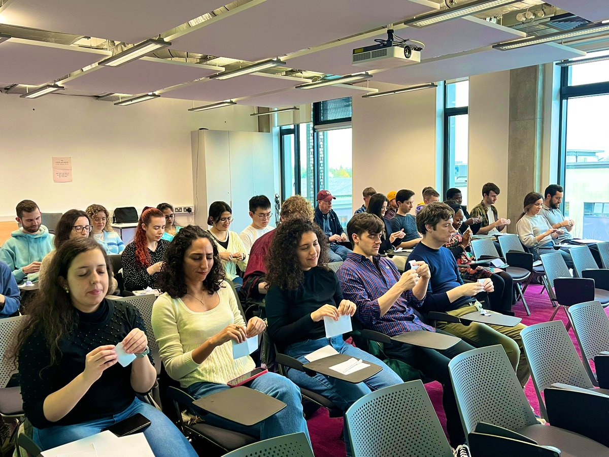 data_science_ie's tweet photo. Our 2021 cohort gathered in @MU_Hamilton institute this morning with Eric Fitzpatrick @ericfitz7, Ark Speaking &amp; Training for presentation skills training. #believeinscience #cohort #training https://t.co/se6AlnZse6