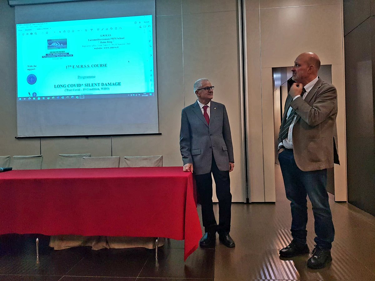 CarlotteK's tweet image. The #EMRSS with over 40 #PRM residents from Europe and Mediterranean region was opened last night by #FracoCirillo and just started with an overview of #LongCovid by @paolobold. Tomorrow talks on #evidence @CochraneRehab. @ESPRM_ @europrm