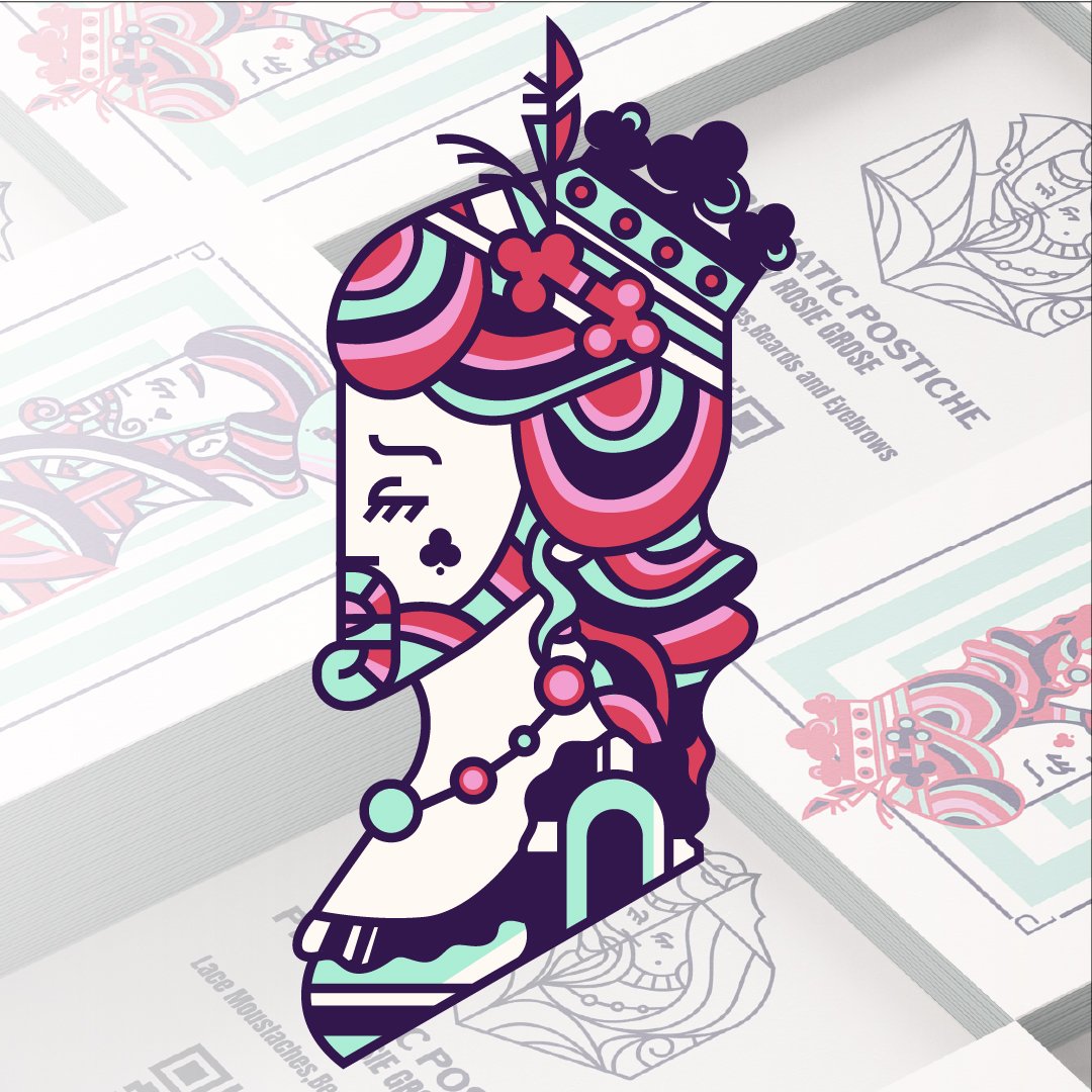 thisislaz's tweet image. Happy Monday! Here's some recent illustration work for Prismatic Postiche; an online shop, selling synthetic facial hair pieces, celebrating colour, freedom, fantasy and the performing arts 🎭
etsy.com/shop/Prismatic…
#illustration #GraphicDesign #branding #digitalart