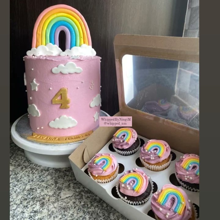 WhippedByNingi's tweet photo. R a i n b o w 🌈 🌸✨
.
.
#whippedbyningim #rainbowcake #rainbowcupcakes #cakestagram #durbanbaker #durbancakes #buttercreamcake #womanownedbusiness #sachefs #4thbirthday https://t.co/NwrHEF55vz