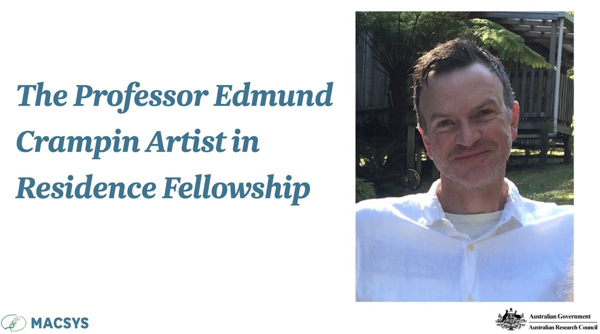 Michael P.H. Stumpf (@theosysbio) on Twitter photo The Professor Edmund Crampin Artist in Residence Fellowship will bridge between mathematics, the life sciences and the arts. And it will commemorate our friend and colleague Edmund Crampin and his intellectual contributions that have led to 🐘MACSYS@mathstodon.xyz-CoE@twitter.com The Professor Edmund Crampin Artist in Residence Fellowship will bridge between mathematics, the life sciences and the arts. And it will commemorate our friend and colleague Edmund Crampin and his intellectual contributions that have led to 🐘MACSYS@mathstodon.xyz-CoE@twitter.com