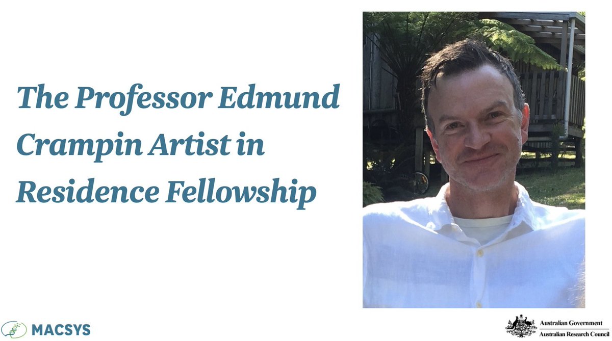 The Professor Edmund Crampin Artist in Residence Fellowship will bridge between mathematics, the life sciences and the arts. And it will commemorate our friend and colleague Edmund Crampin and his intellectual contributions that have led to 🐘MACSYS@mathstodon.xyz-CoE@twitter.com