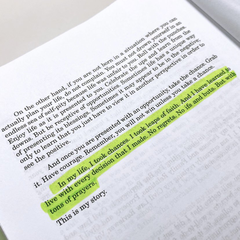 lawschool_buddy's tweet photo. “In my life, I took chances. I took leaps of faith. And I have learned to live with every decision that I made. No regrets. No ifs and buts. But with tons of prayers.” 

- Prof. Elmer T. Rabuya, from his Civil Law Reviewer Vol. 1. https://t.co/PcXmTOMsxo