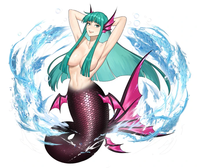 Mermaid Morrigan, commission for  