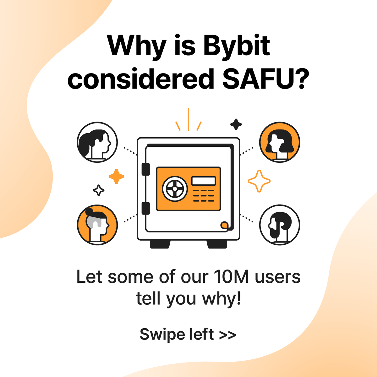 Bybit_Official's tweet photo. Stay #safu with us! 🛡️ #Bybit is committed to building a safe and comfortable environment for all our #crypto traders. 

#Bybit #TheCryptoArk #recovertogetherrecoverstronger