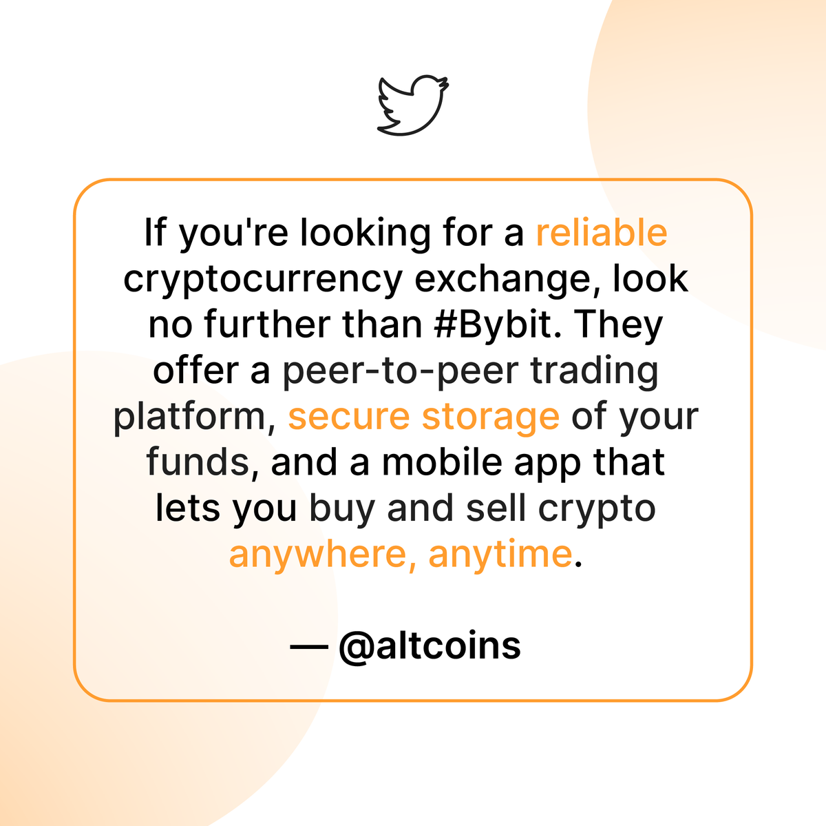 Bybit_Official's tweet photo. Stay #safu with us! 🛡️ #Bybit is committed to building a safe and comfortable environment for all our #crypto traders. 

#Bybit #TheCryptoArk #recovertogetherrecoverstronger