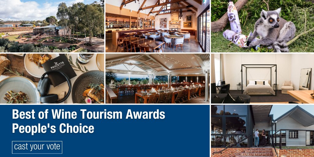 PIRSA (@sa_pirsa) on Twitter photo SA wine 🍷 lovers – we need your help!
Vote for our entries in the #BestOfWineTourismAwards People’s Choice Awards 🏅 before 21 November: ow.ly/r6FU50LAJuJ
<a href="/paulettwines/">Paulett Wines</a>
<a href="/OliversTaranga/">jeffrey r wright</a>
<a href="/TorbreckBarossa/">Torbreck</a>
<a href="/BleasdaleWines/">Bleasdale Vineyards</a>
<a href="/bremertonwines/">Bremerton Wines</a>
<a href="/kimbolton_wines/">Kimbolton Wines</a>
<a href="/GregFollett/">Lake Breeze Wines</a> SA wine 🍷 lovers – we need your help!
Vote for our entries in the #BestOfWineTourismAwards People’s Choice Awards 🏅 before 21 November: ow.ly/r6FU50LAJuJ
<a href="/paulettwines/">Paulett Wines</a>
<a href="/OliversTaranga/">jeffrey r wright</a>
<a href="/TorbreckBarossa/">Torbreck</a>
<a href="/BleasdaleWines/">Bleasdale Vineyards</a>
<a href="/bremertonwines/">Bremerton Wines</a>
<a href="/kimbolton_wines/">Kimbolton Wines</a>
<a href="/GregFollett/">Lake Breeze Wines</a>