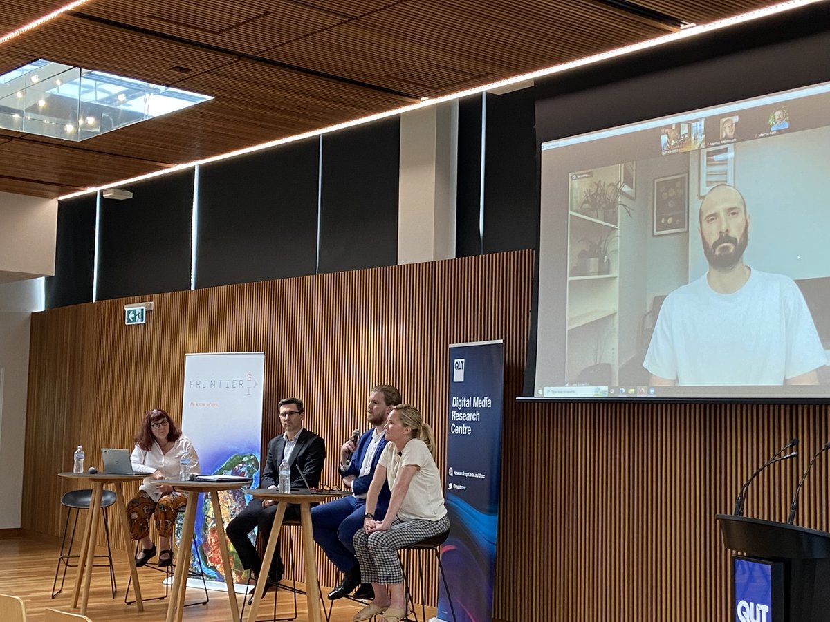 Chaired by Dr Monique Mann @DrMoniqueMann, our final panel at the #QUTwhere symposium focuses on regulating the location economy, with @virtualkayleen, Angus Murray, @jakusg, and Paxton Booth #geoprivacy 
@QUT @qutdmrc @QUTdesign @UrbanInf research.qut.edu.au/geoprivacy/whe…