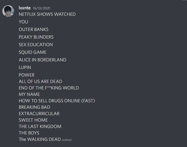 lxxnte's tweet photo. best taste need more shows though https://t.co/n43jzZPRH2