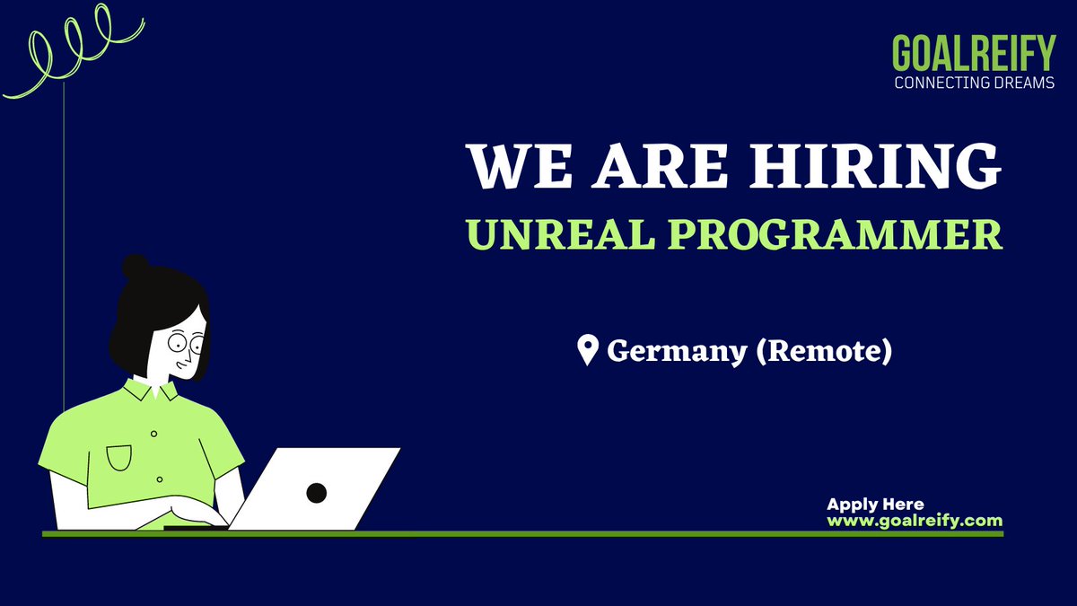goalreify's tweet image. We are #hiring  #UnrealProgrammer for an AAA #game studio . We&apos;re looking for someone who have strong in #unrealengine and C++ from #germany however this role is a #remote position .

#goalreify #gamingindustry #games #gamedev #gamedevelopment #ue4 #ue #unrealengine4 #unreal #ue5