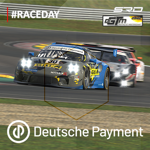 +++ Deutsche Payment | DGTM 2022 +++
🏁 RACE DAY-Round 08 – Red Bull Ring
🎤 Commentary
Jörg Hennig &amp; Markus Broch
🎬 Livestream
➡ YouTube SRD: youtu.be/z1VAJBx29x0
➡ Twitch: twitch.tv/simracingdeuts… 
➡ Facebook: facebook.com/simracingdeuts…
➡ Info: simracing-deutschland.de