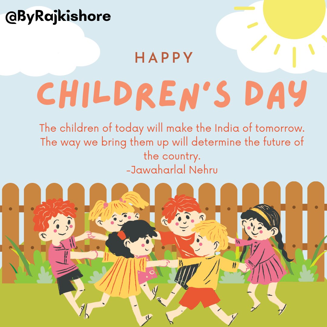 ByRajkishore's tweet photo. Happy Children's Day To All ❤️

#ChildrensDay #JawaharlalNehru #jawaharlalnehrujayanti #ChildrensDay2022
#ByRajkishore https://t.co/P32nNSOpjX