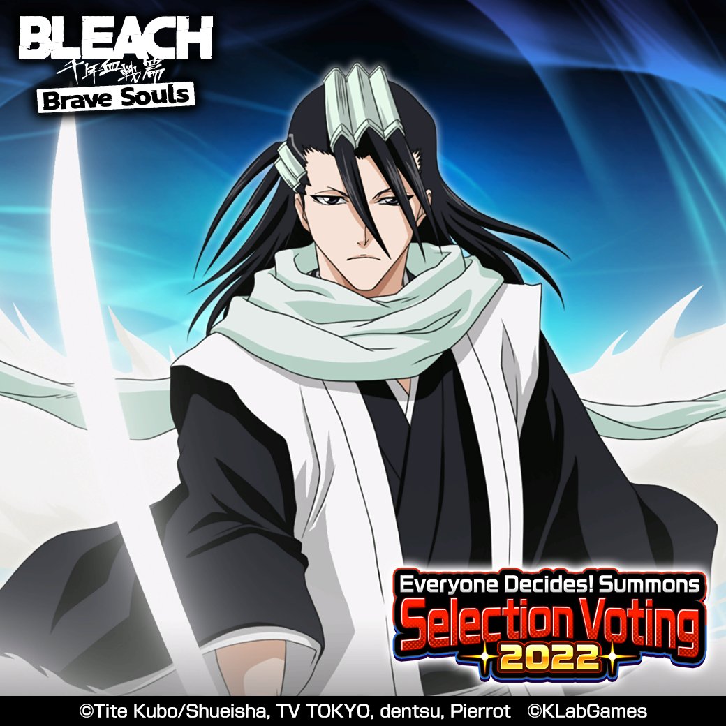 bleachbrs_en's tweet photo. Everyone Decides! Summons Selection Voting 2022 Round 1!
Like or Retweet this post to vote for Byakuya (Fierce Battle version)!
Until 11/17 3:59 pm JST!
Details▼
https://t.co/hjsTa8FjPQ

Play Video
https://t.co/eBFrmbYsIb  
#BraveSouls https://t.co/Q3yq3Nz874