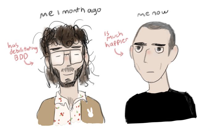 i was very visually recognizable for a long time because of my distinct look, but i recently gone through a lot of physical changes 