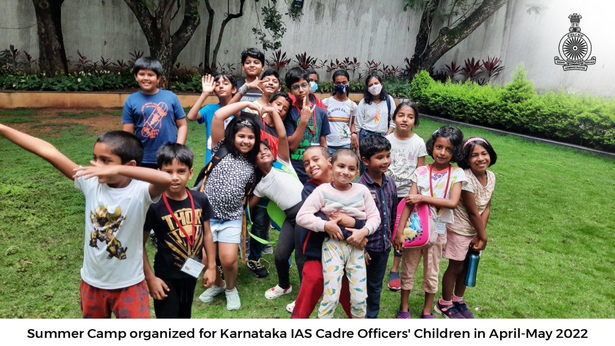 IASOAKarnataka's tweet photo. To commemorate the birth anniversary of our first PM Pt. Jawaharlal Nehru, this #childrensday we look back at the exciting events organized at the #ARI summer camp for cadre officers’ children, including sports, cultural events, art and other engaging activities. #ARIforums https://t.co/Fi4TaP60h6