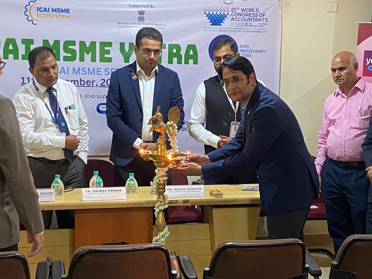 sidbiofficial's tweet image. The bus of #ICAIMSMEYatra reached Goa. The role of #SIDBI in developing #MSMEecosystem in the country, #Digitisation of #creditprocess and various #directcredit schemes were presented to existing #Entrepreneurs and #Aspiring entrepreneurs. 
#SIDBIMSME #DigitalBankingUnit #MSME