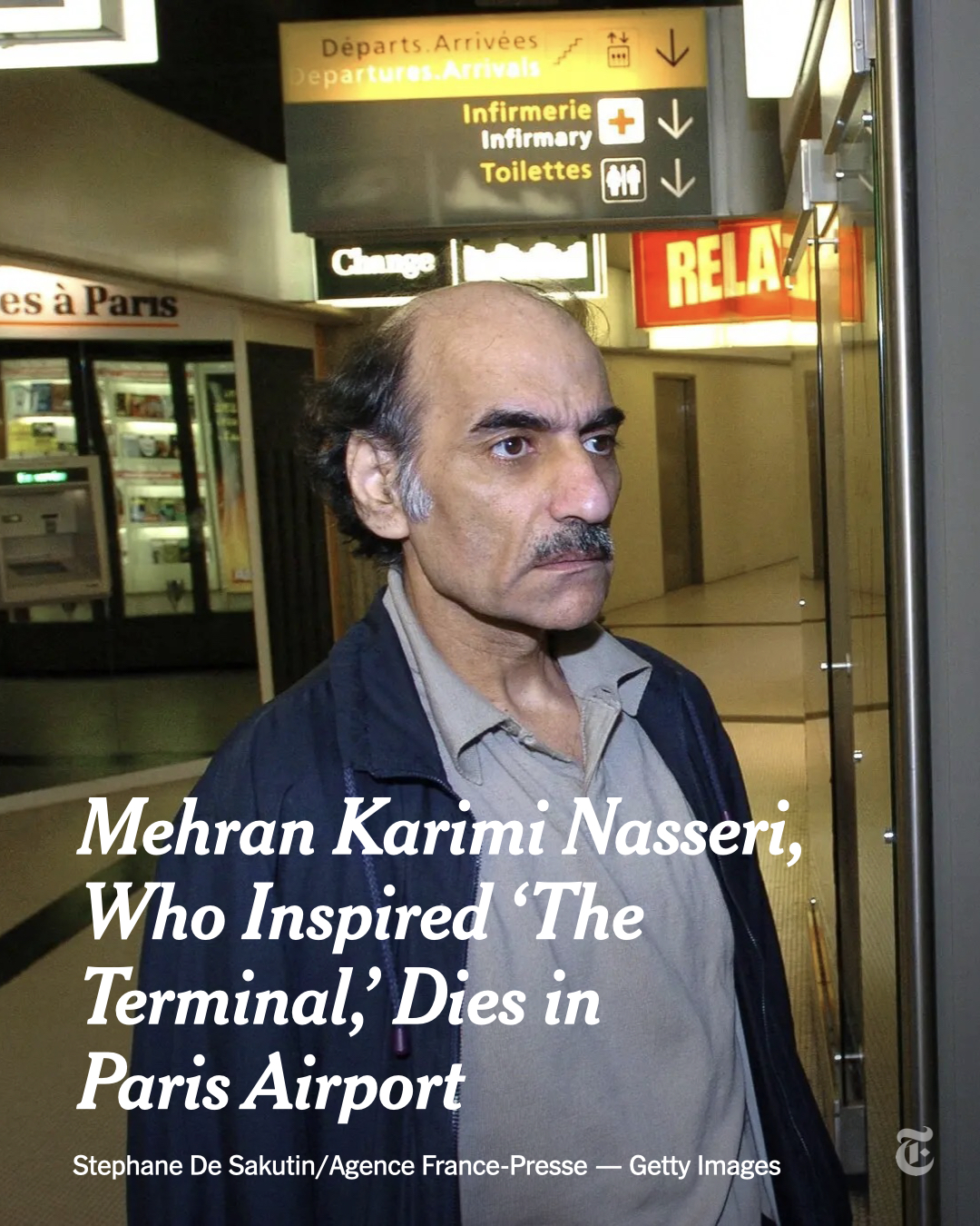Man who inspired 'The Terminal' movie dies in Paris airport