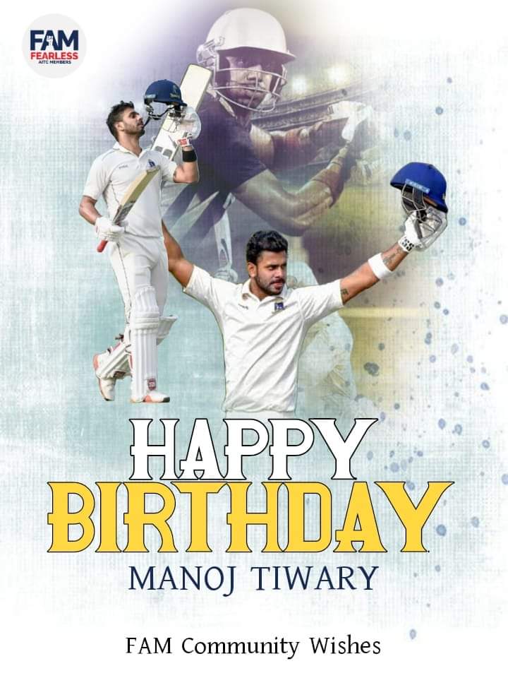 Wishing You A Very Happy Birthday and  A Splendid Year Ahead. 
Manoj Tiwary 