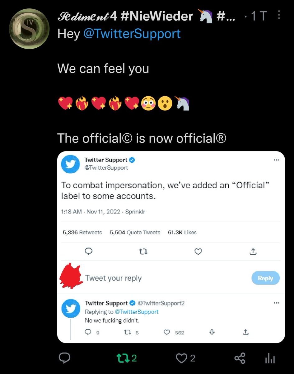 SedimentIV's tweet photo. Hey @TwitterSupport @TwitterDev
what's wrong with twitter, since Musk took over, the beta/alpha version is not cleaned of timing and security bugs.
here is one of these errors in the display of tweets.
This is the original.
error list that's timing?
https://t.co/Ffaicu24xw https://t.co/Vry9GdaS2Z