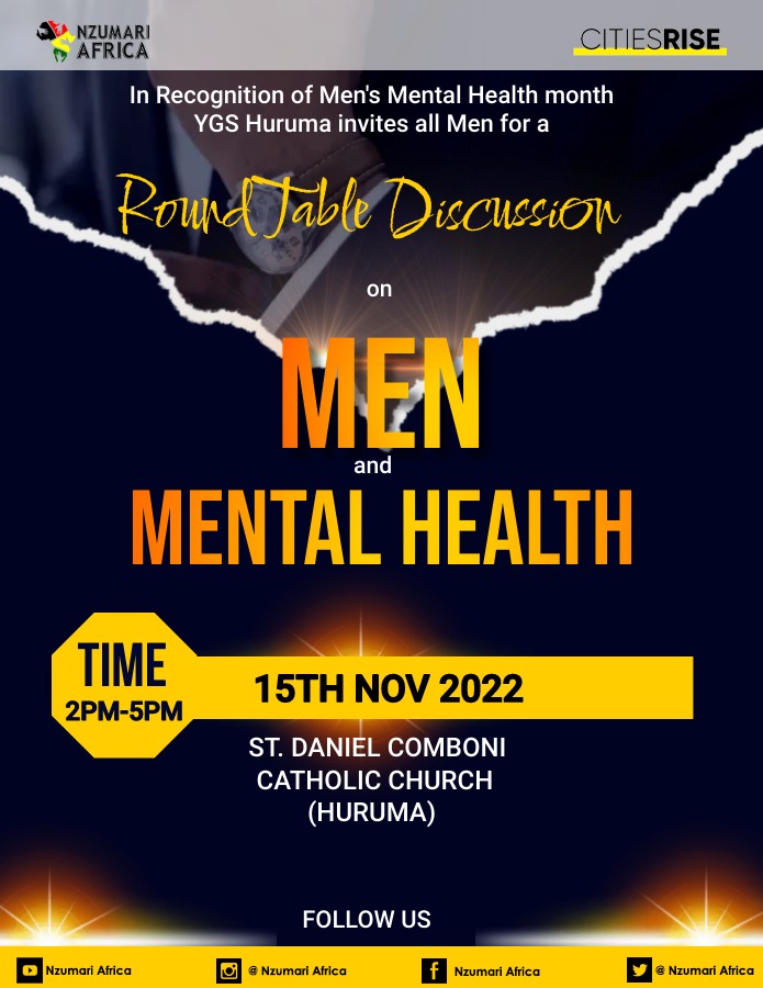 The Mental Health Foundation reports that 1 in 8 men has a common mental health problem. November is Men’s Health Awareness Month an important time to talk about stigma reduction societal expectations & increase the likelihood of support uptake among men. Men join us tomorrow 2pm