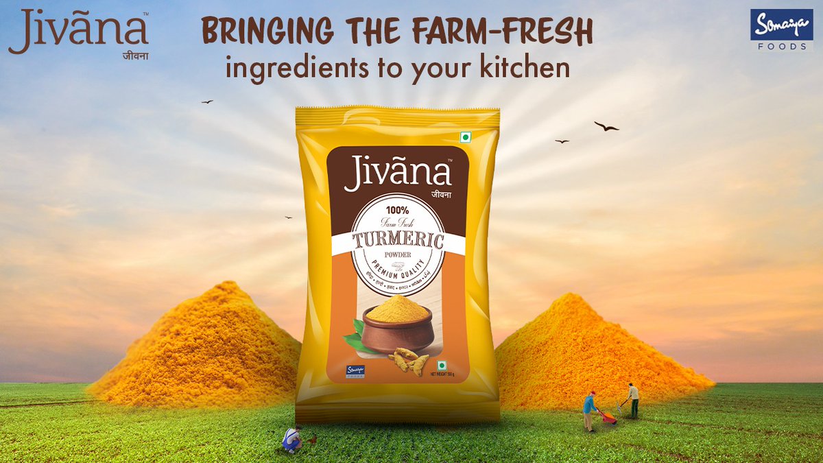 JivanaSomaiya's tweet photo. It is so fresh that you can feel the essence in an amazing way! Time to up your ingredient game with Jivana.
#RecipeAnekNaamEk #Jivana #JivanaSomaiya #Turmeric #FarmFresh #PureTurmeric #PuritylnFood #Trending #Celebration #SomaiyaFoods #PuritylnLiving #Food https://t.co/WHTflmznMm