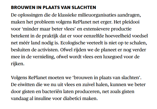 De #ReBootFood-campagne van @letsreplanet in <a href="/demorgen/">De Morgen</a>.

Klassieke oplossingen volstaan niet. Precisiefermentatie is in steile opmars en kan vele dierlijke producten vervangen met juist dezelfde smaak.