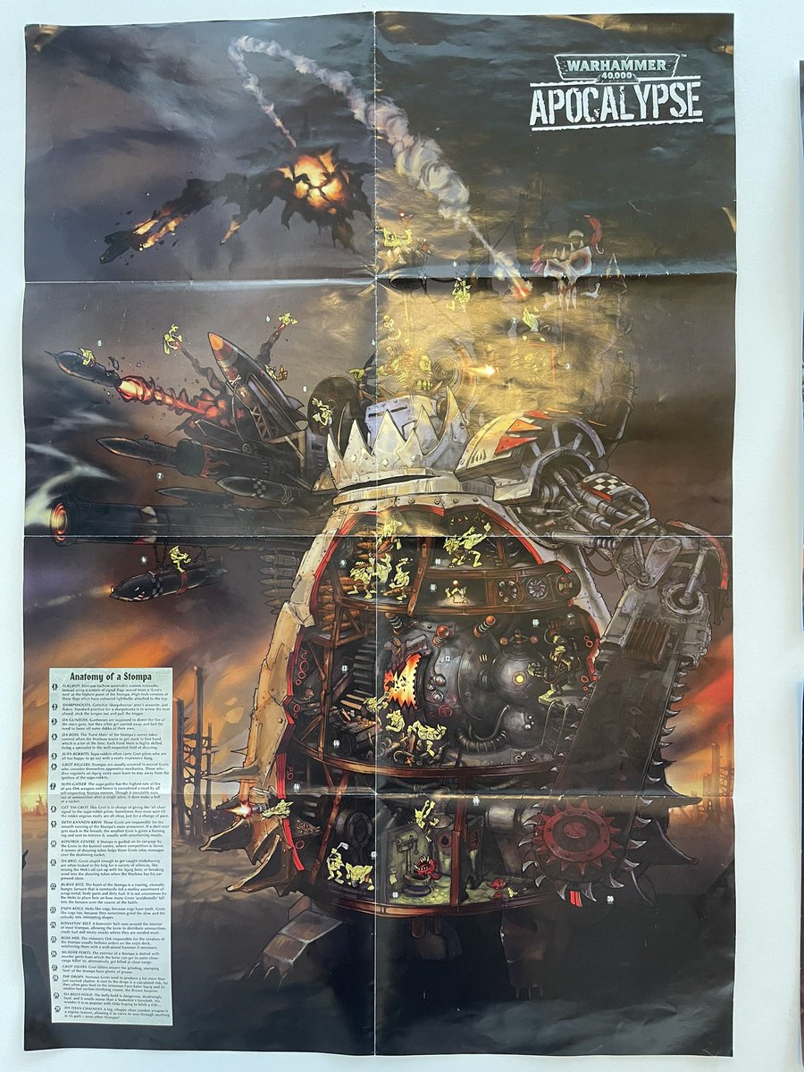 WickedWizardSTU's tweet photo. Getting round to putting my old posters back up on the wall.  Love this one from back in 2007 (October I think) when Apocalypse was released. #WarhammerCommunity https://t.co/XNw14knLhP