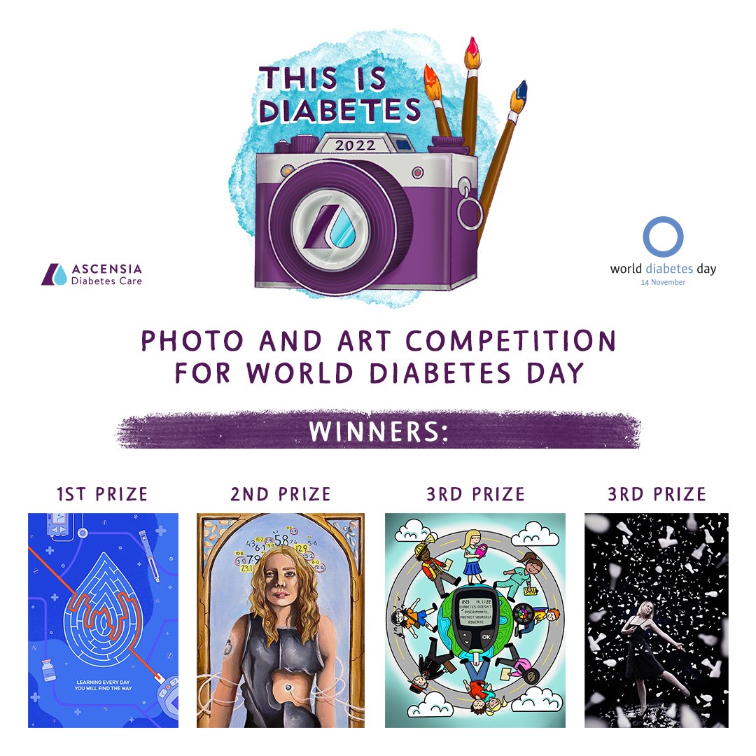 contourascensia's tweet photo. It's World Diabetes Day, and This is Diabetes winners have been announced!

We received many amazing submissions reflecting #WDD2022 theme.

Visit https://t.co/DJMDOuGHdj to see the winning entries.

How are you celebrating today?

#diabetescompetition #diabetesart #diabetesphoto https://t.co/tXdIibxcsf