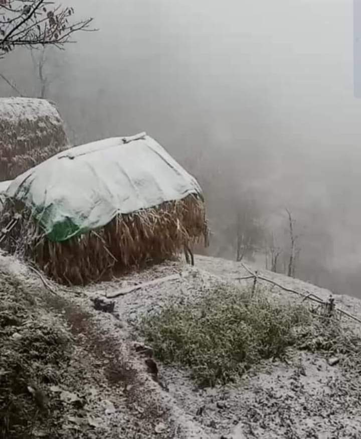 موسم سرما کی پہلی برف باری شروع ❤