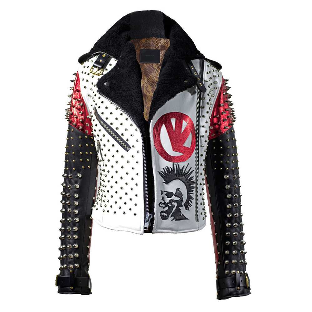 Mens Punk Studded Party Leather Jacket Buy More Men Studded Jackets Here At The Dark Attitude. We Offer Fast & Free Shipping. #gothicjacket #studdedjacket #skulljacket #leatherjackets thedarkattitude.com/mens-punk-stud…