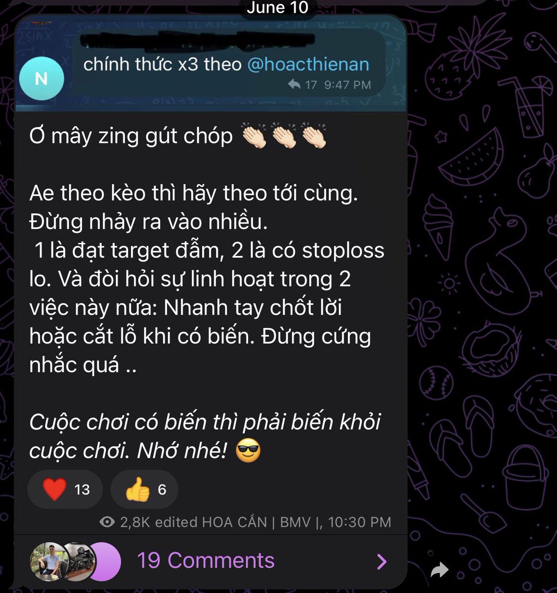 $300 cho 30 ae nhanh tay nhất. Game rất đơn giản. Ae chỉ cần FL mình + RETWEET + join Channel tele của mình sau đó cmt dưới bài viết này nhận xét về Hoa Cần rồi mình sẽ chủ động inbox cho ae trúng game nhé! ENJOY ❣️

t.me/FOMOnistaChann…