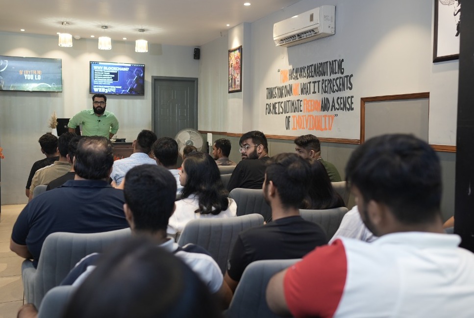 Web3Sabha's tweet photo. Thank you for coming to the #web3 Sabha,
Hosted at Spicy Punks in Ludhiana. 
We will be back with more such events in the coming future😇 https://t.co/Nuxiy3aBYR