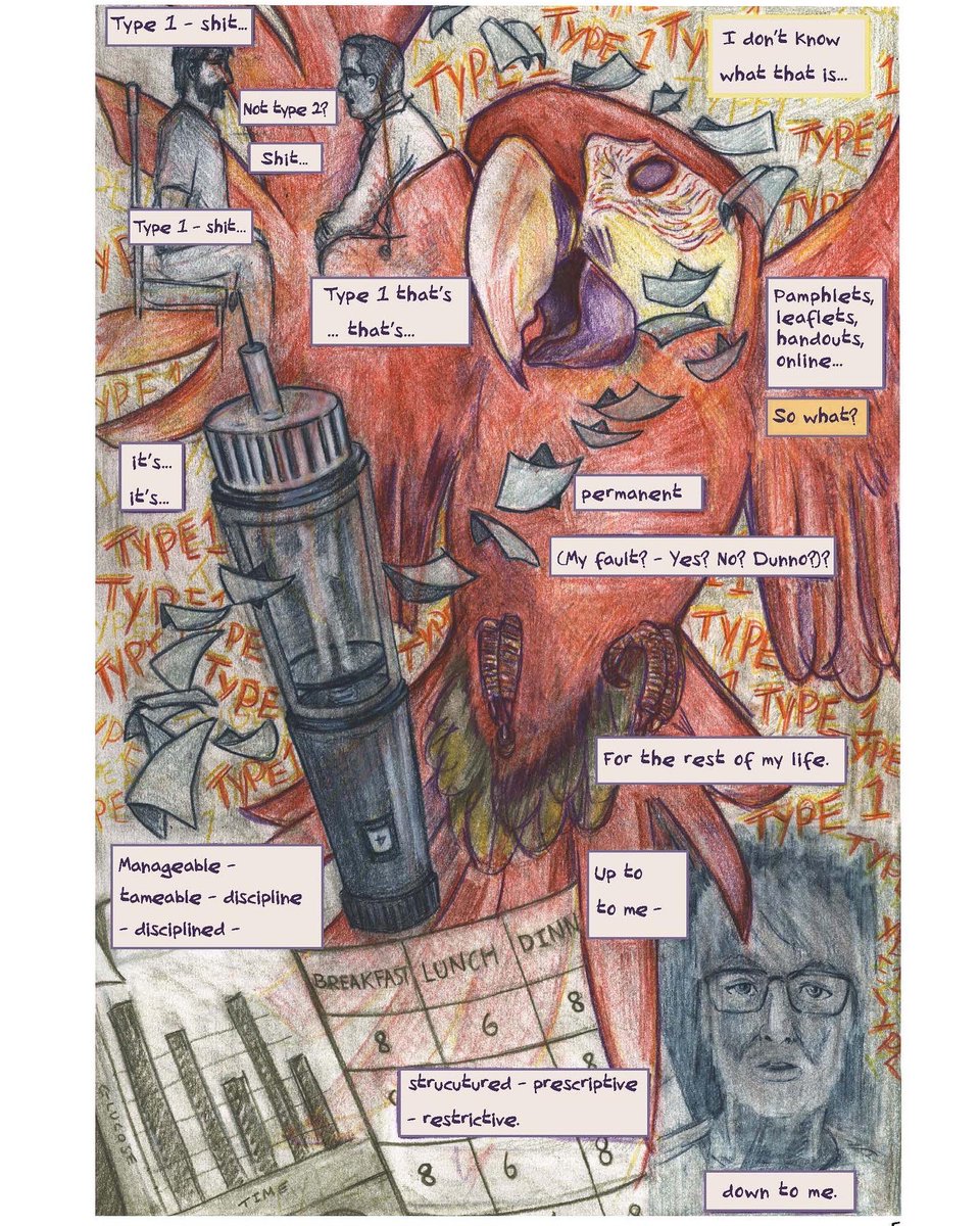 mrpickers's tweet photo. It’s #WorldDiabetesDay so here’s my #symptoms &amp; #diagnosis sequence in “Diabetes: Year One” my #graphicnovel about: diagnosis, the science, &amp; living w #type1diabetes #worlddiabetesday2022 #graphicmedicine #art #illustration #t1d #insulin4all #t1dlookslikeme #pathography #medicine https://t.co/aLUPDEWoYi
