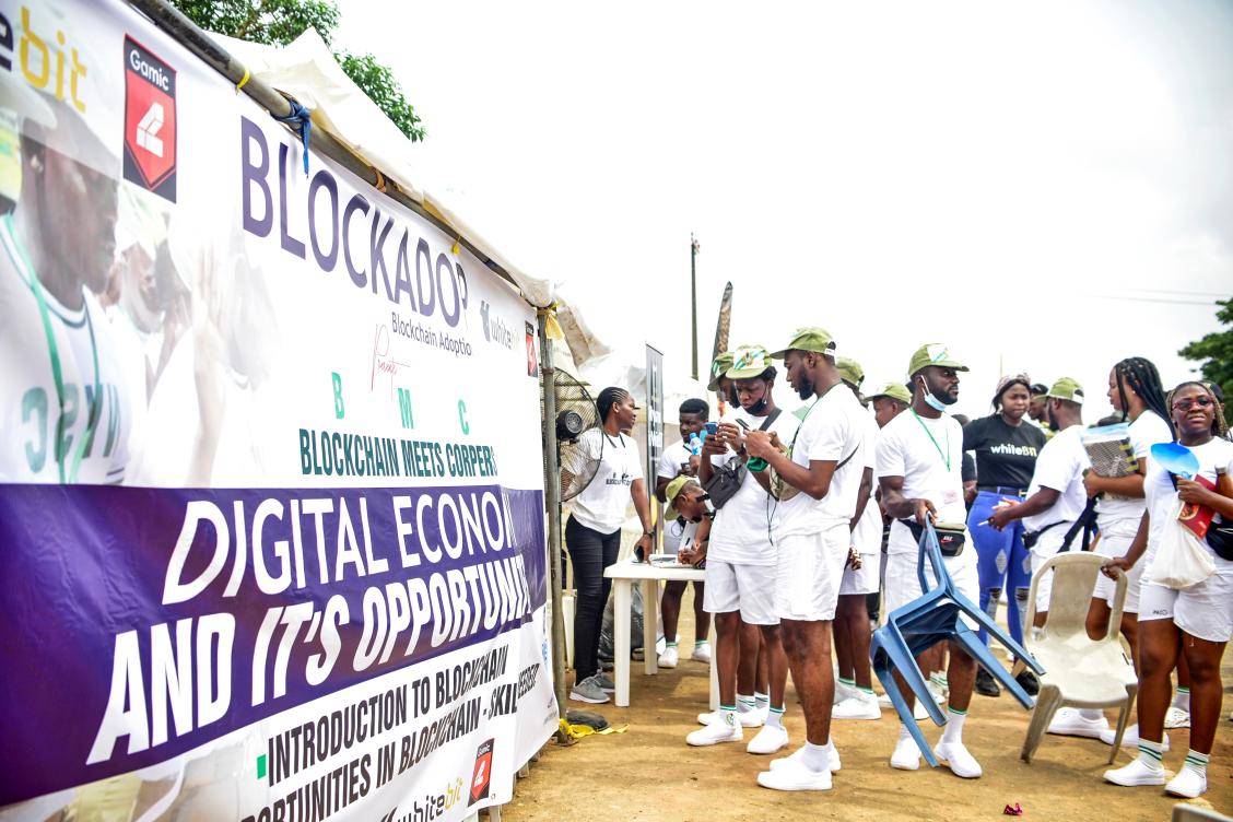 cryptocowboigp's tweet photo. A Month ago I got approval from the Lagos State NYSC(Nigerian Youth Service Corps) to partner with SAED(Skills Acquisition &amp; Entreprenuership Department) to come into the NYSC Orientation camp mainly to educate the Corps Members on Digital Economy and it's opportunities. https://t.co/rOiEft9tNJ