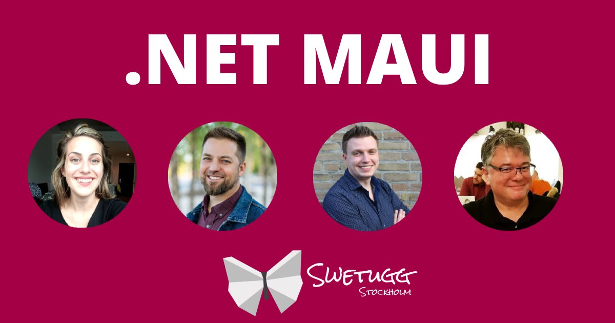 Daniel Hindrikes (@hindrikes) on Twitter photo Swetugg in Stockholm in February will be great, especially for .NET MAUI devs. Or what do you say about this line-up with speakers talking about MAUI:
<a href="/maddymontaquila/">maddy montaquila</a>, <a href="/davidortinau/">@davidortinau</a>, <a href="/jfversluis/">Gerald Versluis</a>, and <a href="/carlfranklin/">carlfranklin</a>!
See you there!
swetugg.se/sthlm-2023
#dotnetmaui #dotnet Swetugg in Stockholm in February will be great, especially for .NET MAUI devs. Or what do you say about this line-up with speakers talking about MAUI:
<a href="/maddymontaquila/">maddy montaquila</a>, <a href="/davidortinau/">@davidortinau</a>, <a href="/jfversluis/">Gerald Versluis</a>, and <a href="/carlfranklin/">carlfranklin</a>!
See you there!
swetugg.se/sthlm-2023
#dotnetmaui #dotnet