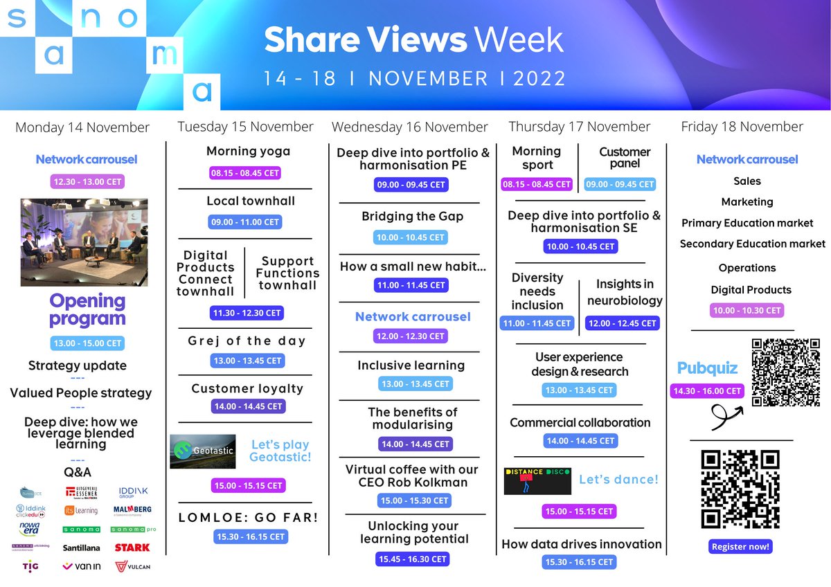 Clickedu's tweet photo. Today is The Day! #ShareViewsWeek @SanomaLearning https://t.co/VCRDDrkjt9