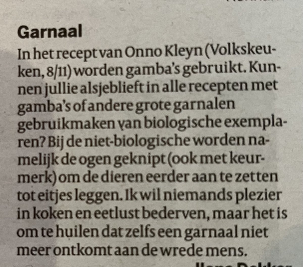 Oke hiermee ben ik ook klaar, met dank aan #volkskrant ingezonden brieven