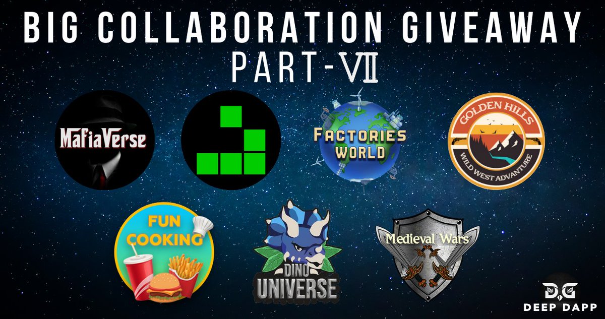📌BIG COLLABORATION GIVEWAY | PART-VII 

1️⃣ ❤️+ RT &amp; Tag 3 FRIENDS

2️⃣ ⬇️‼️GIVEAWAY LINK‼️⬇️
bblk.io/fVrP

⏲️End November 21
#NFTdrop #WAXP #P2E #Giveaway #PlayToEarn #PLAYTOEARNGAMES #WAX #WAXNFT #Airdrop #Airdrops #NFTs #Atomichub #FreeNFT #GiveawayAlert #GiveawayNFT
