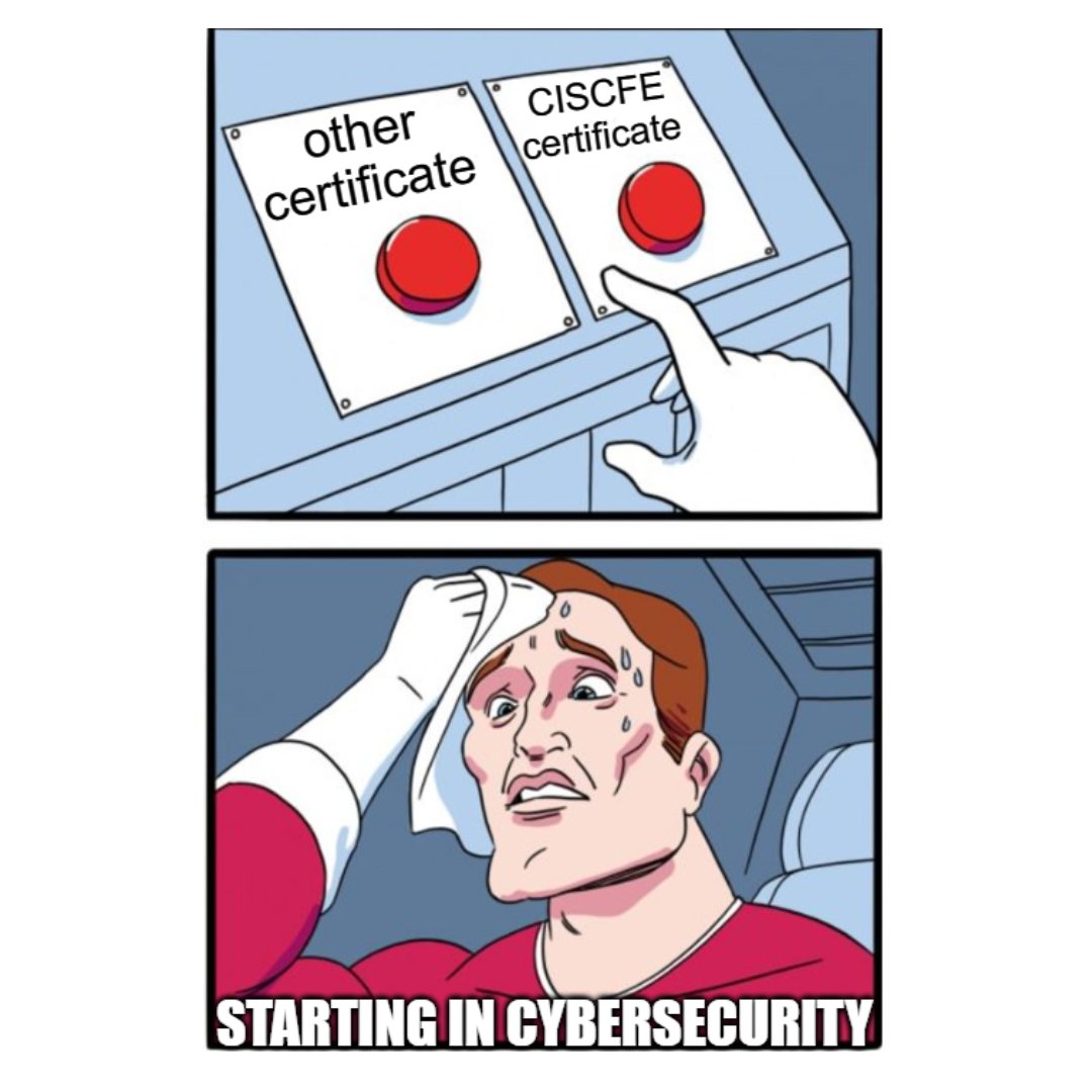 BavCastle's tweet photo. Meme of the day chose the best Certificate
#BAVC #BAVCASTLE #REY #CyberSecurityAwareness #hacking #Hackers #infosecurity #cybersecurity #security #certificate https://t.co/3Kgrcb87ef