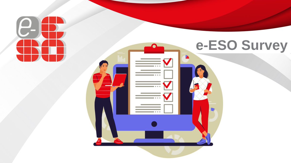 If you use #e_ESO resources (Live or On-demand e-Sessions, Pathways, Online courses or Podcasts), please help us improve the e-ESO platform by responding ✍️to this brief five-minute survey. Your feedback is crucial for us 🙏!

👉bit.ly/3GfQUev

#oncologyeducation