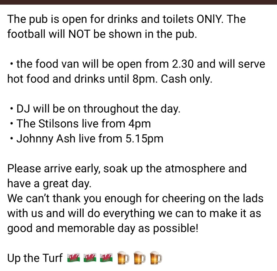 Please see important info for Turf World Cup Fan-zone for US &amp; England games below! 👇