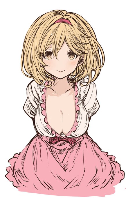 Live2Dで遊ぶ用に描いたジータちゃん 