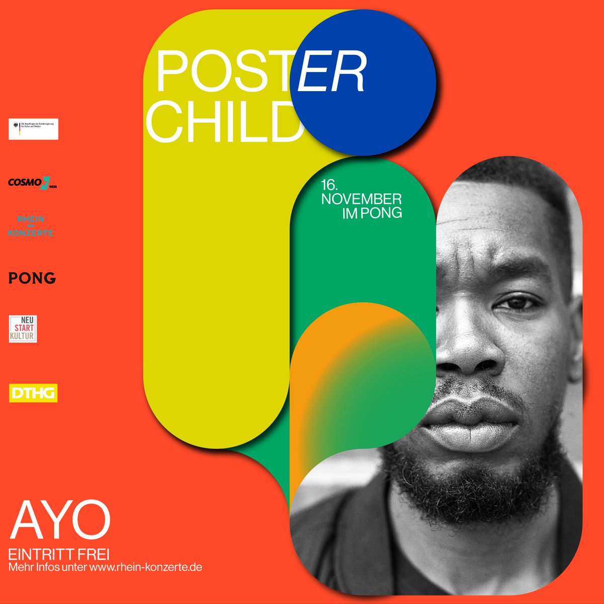 Poster_er_Child's tweet photo. Mittwoch geht's los mit unserer COMEDY-Reihe:
16.11.2022, 19:00 im PONG (NRW-Forum) mit 
BORA und AYO
Eintritt frei.
#standupcomedy #bora #ayo #duesseldorf #posterchild #duesseldorf #comedy #pong #nrwforum https://t.co/rhrBkfd6w2